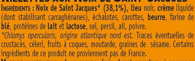 U Rillettes au tourteau - Pot 100g packshot