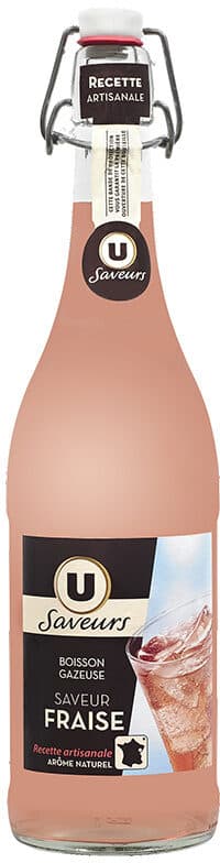 U Boisson Gazeuse saveur Fraise packshot
