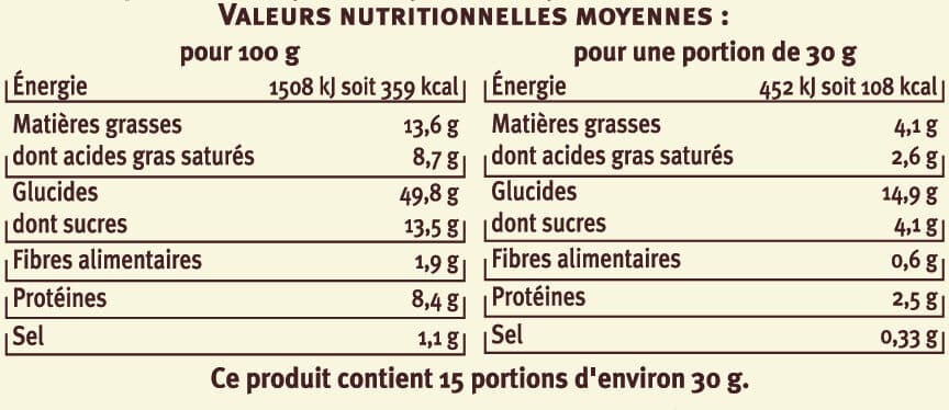 U Gâche tranchée pur beurre 450g packshot