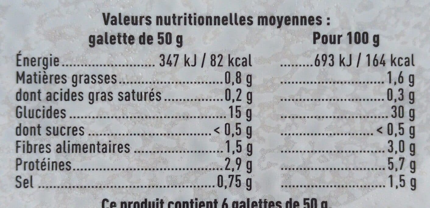 U Galettes de sarrasin Saveurs packshot