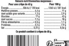 U Crêpes de froment , x6 - 240g packshot