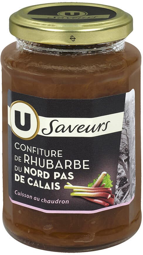 U Confiture de rhubarbe du Pas de Calais packshot