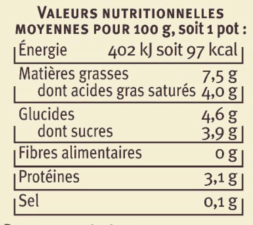 U Fromage frais faisselle au lait/crème pasteurisé 7,5%mg packshot