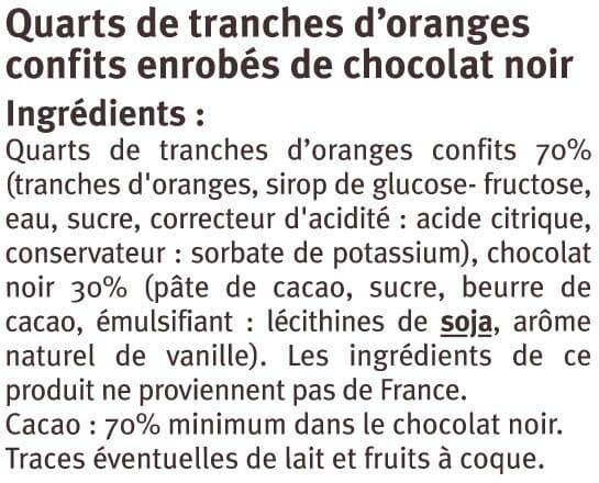 U Tranches d'oranges confites enrobées de chocolat noir , ballotin de 200g packshot