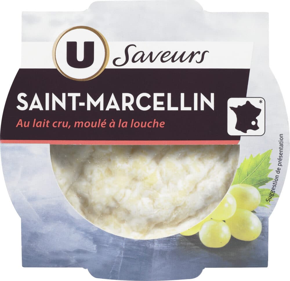 U St Marcellin IGP au lait thermisé 23%MG, 80g packshot