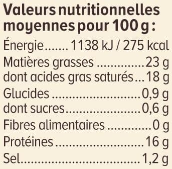 U St Marcellin IGP au lait thermisé 23%MG, 80g packshot