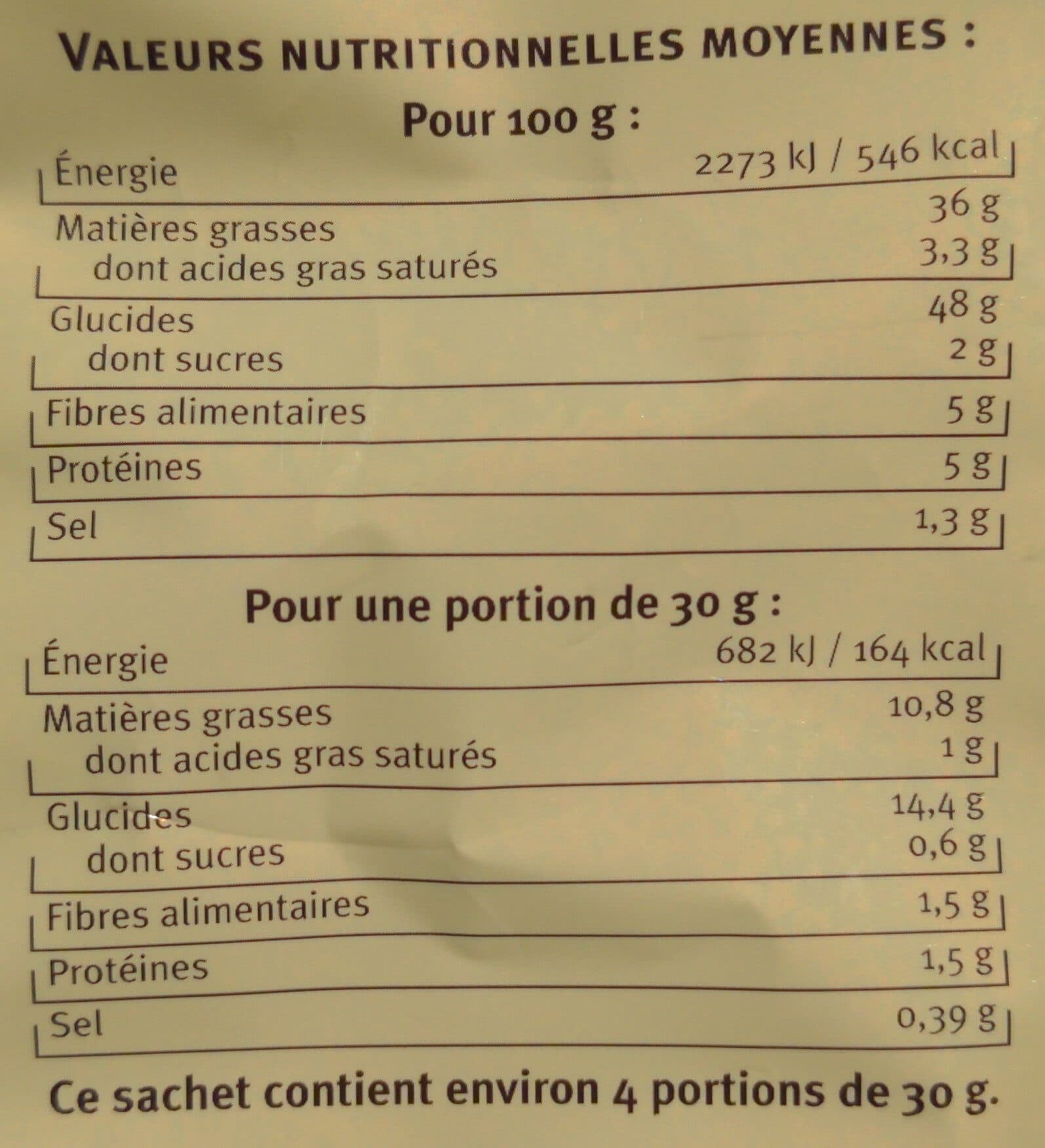 U Chips vitelottes sachet de 125g packshot