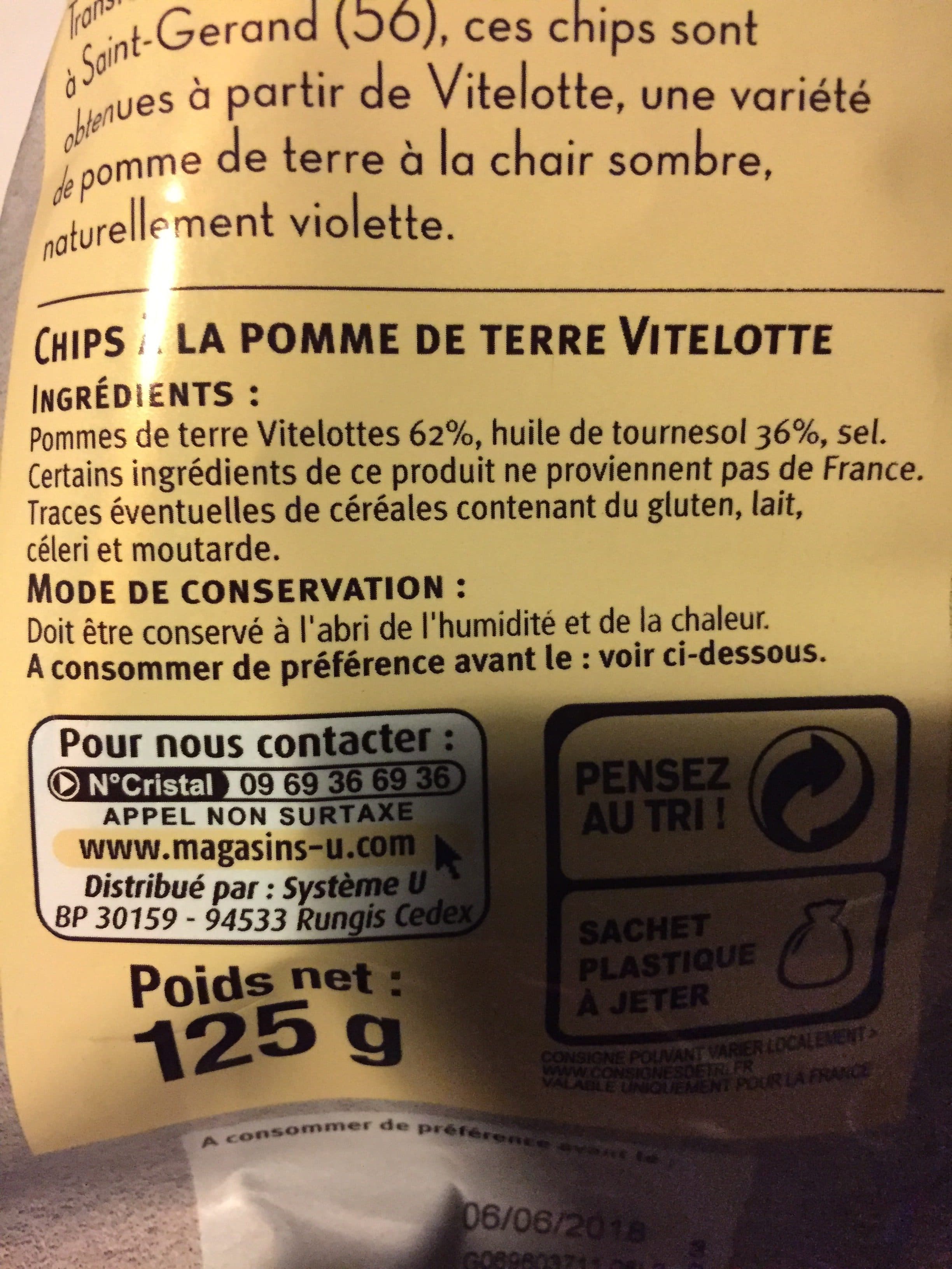U Chips vitelotte packshot