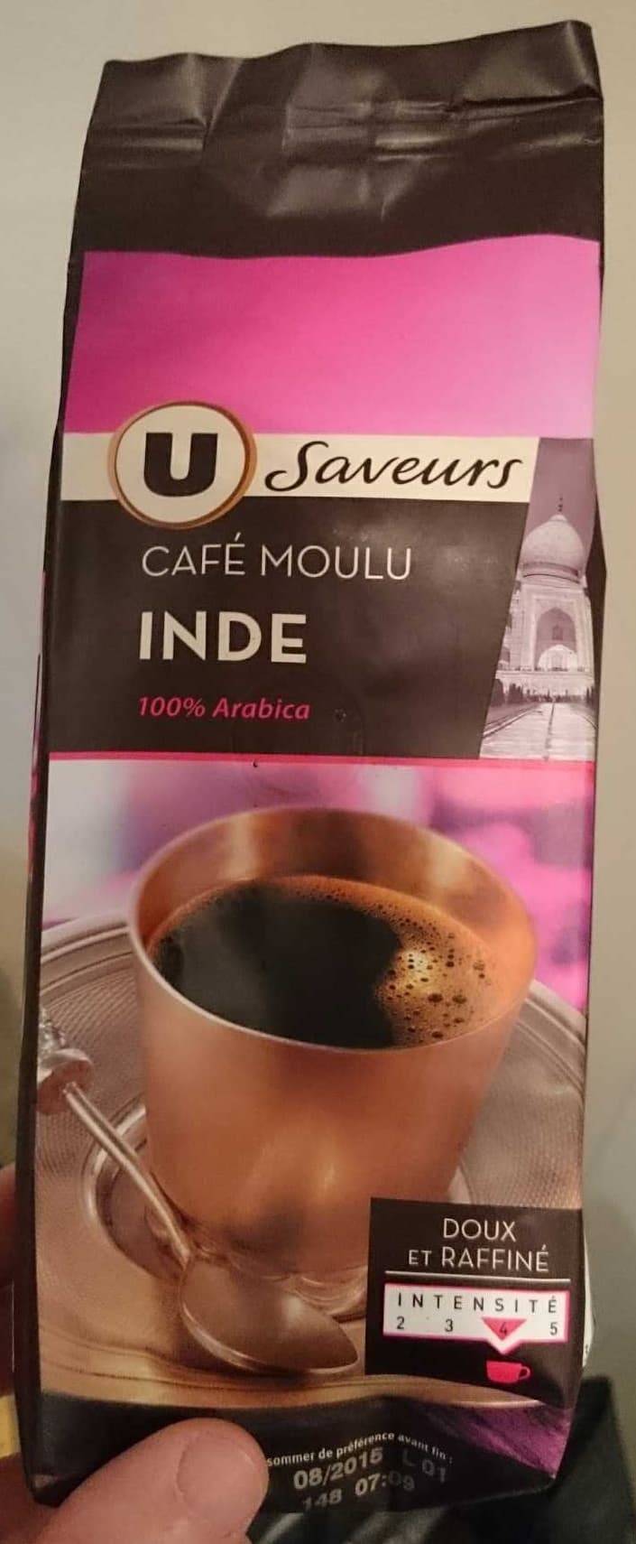 U Café moulu Inde packshot