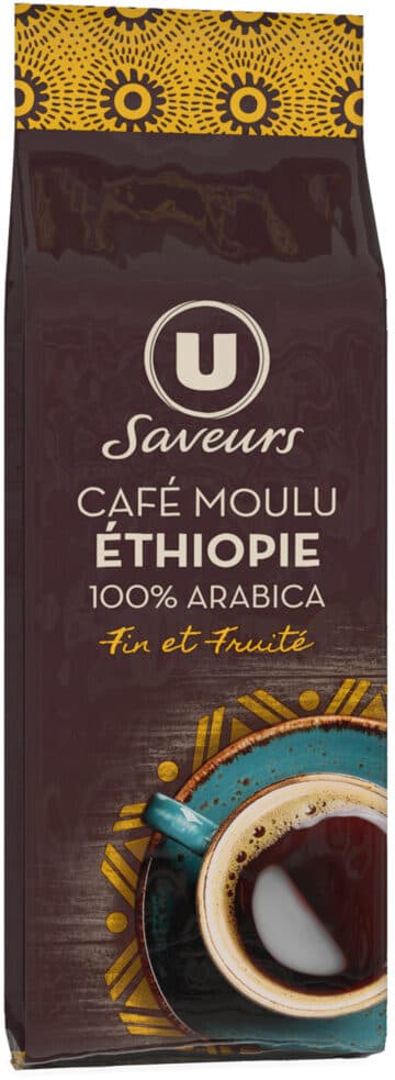 U Café moulu arabica d'Ethiopie - 250g packshot