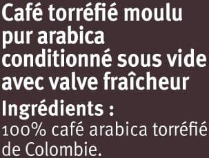 U Café moulu Colombie - 250g packshot