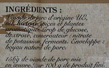 Colombo Le Goustalin - Saucisse sèche packshot