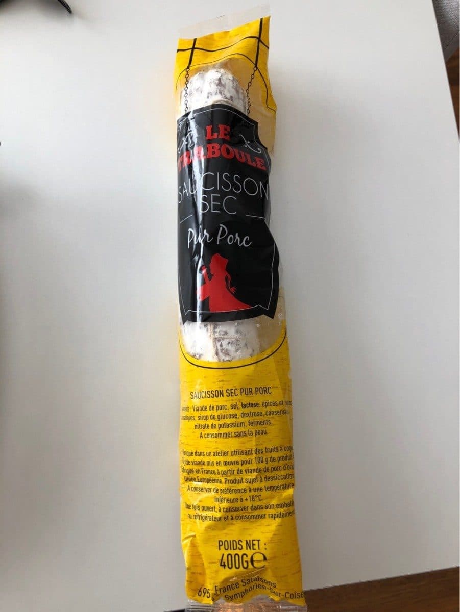 Open Food Facts Traboule saucisson sec pur porc packshot