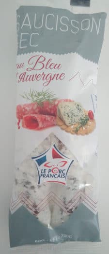 France Salaisons Saucisson sec au Bleu d'Auvergne packshot
