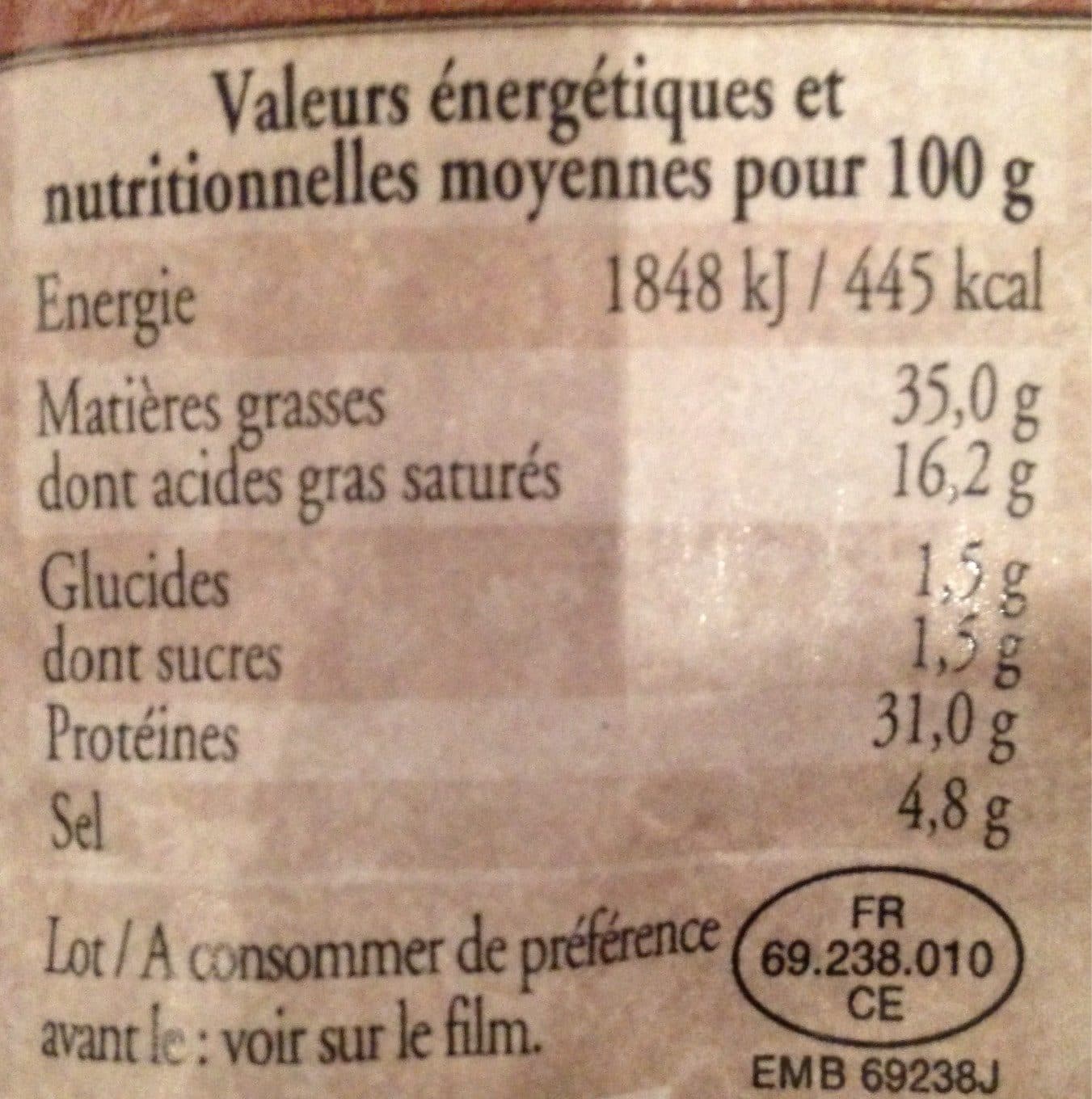Maison Colombo Saucisse sèche Recette Traditionnel packshot