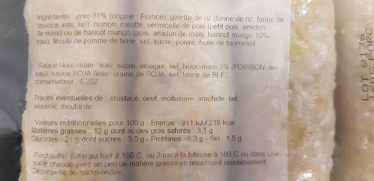 Mai Phi 4 nems au porc packshot