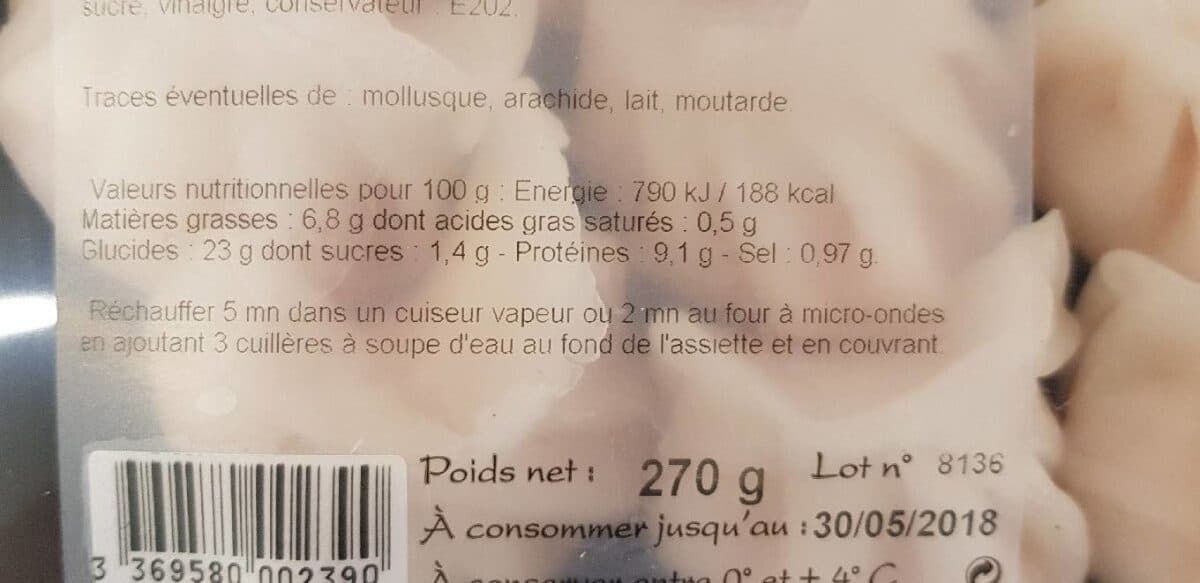 Open Food Facts 10 Hak kao aux crevettes packshot