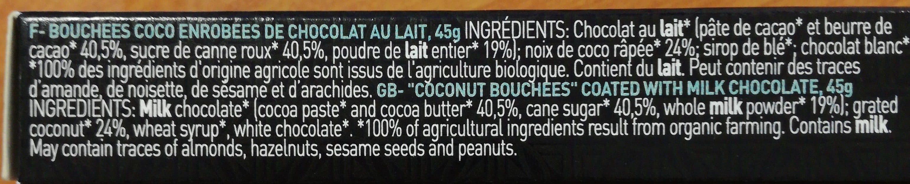 Les Chocolats d'Augustin Chocolat Lait Coco packshot