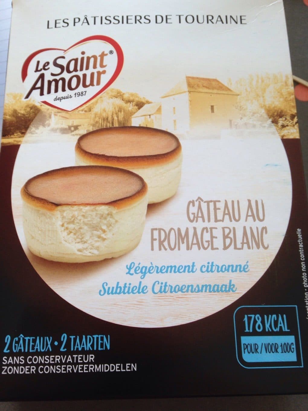 Les pâtissiers de Touraine Gâteaux au fromage blanc packshot