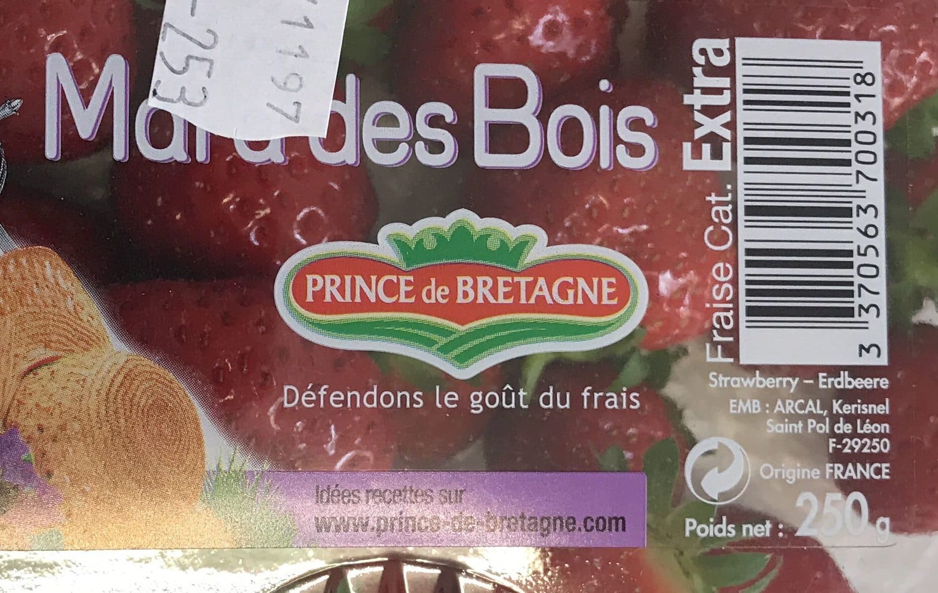 Prince de Bretagne Fraise packshot