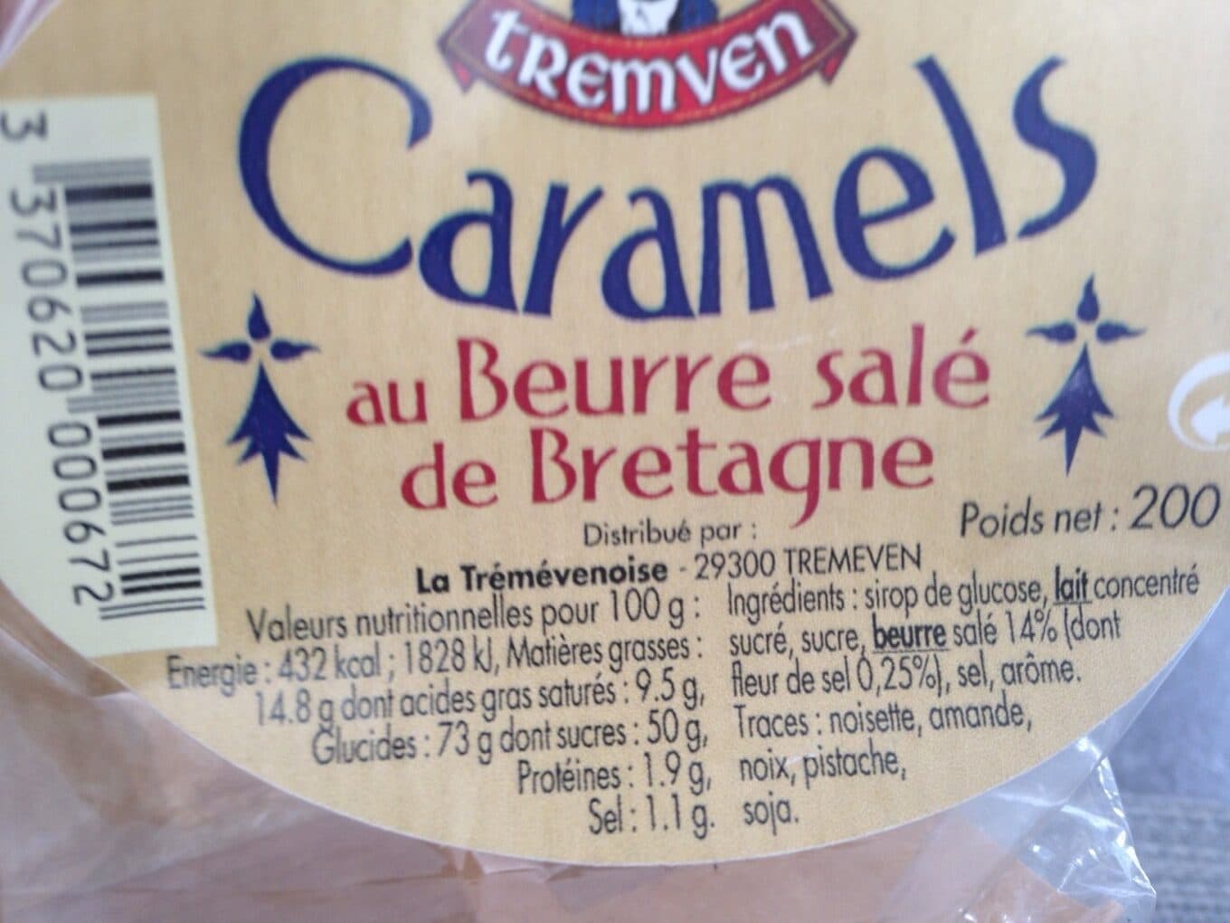 Tremven Caramel au beurre sale de Bretagne Tremven packshot