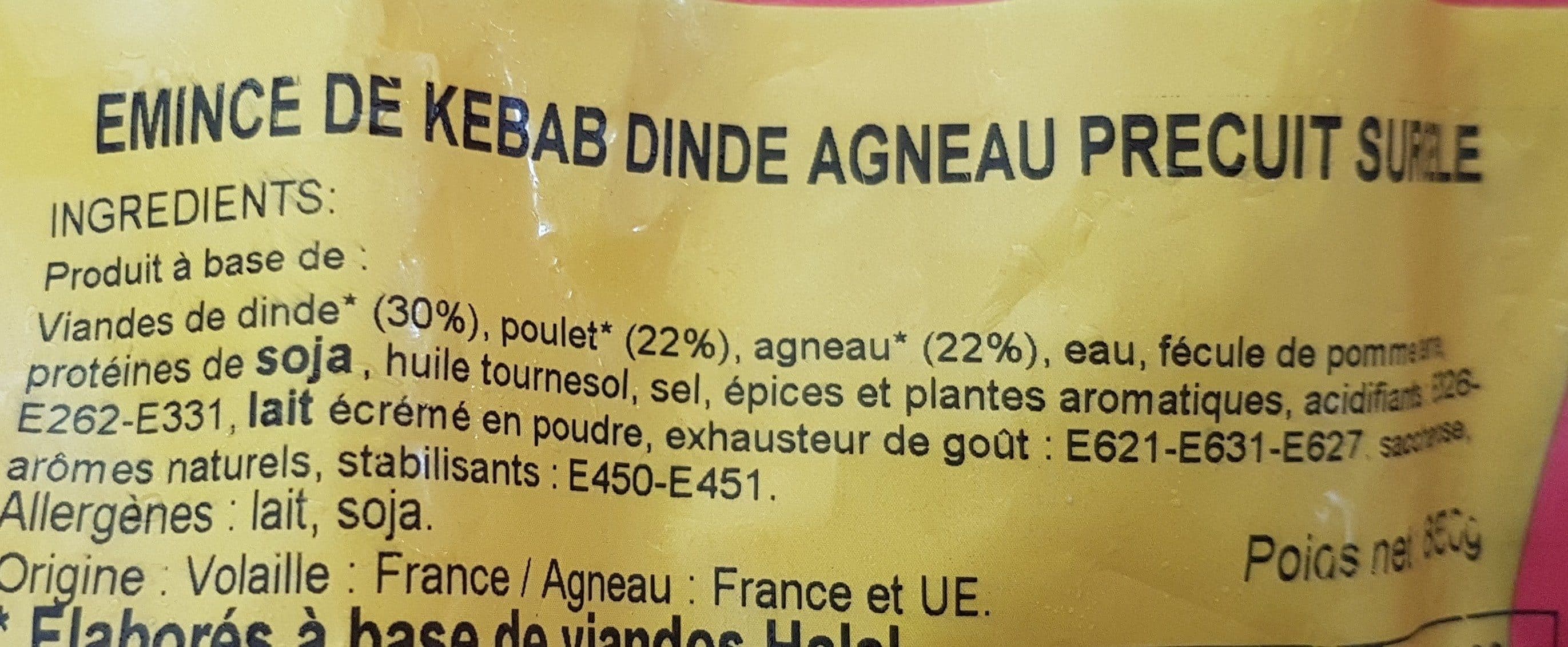 Open Food Facts Kebab packshot