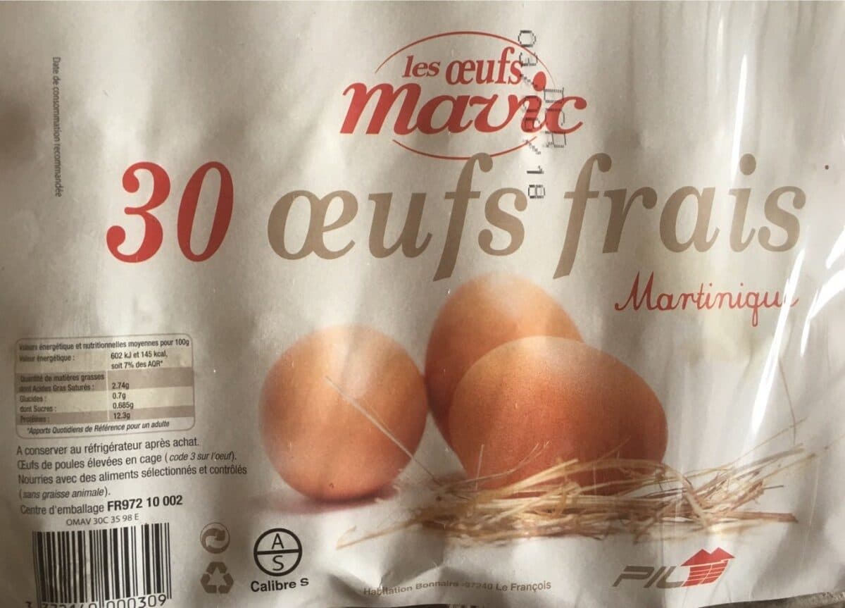 Open Food Facts 30 Oeufs Frais packshot