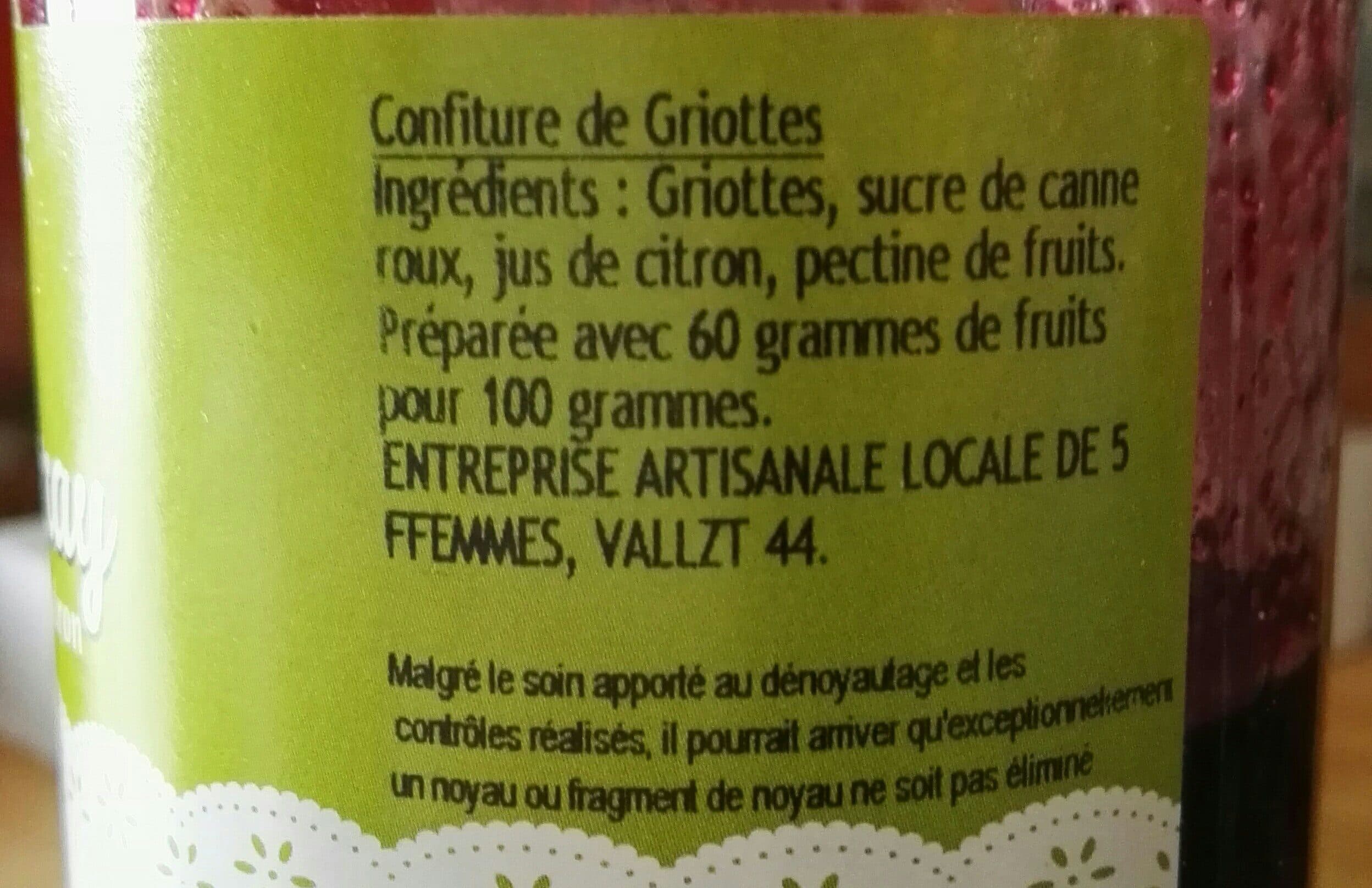 Marie Du Cléray Ma confiture Griotte packshot