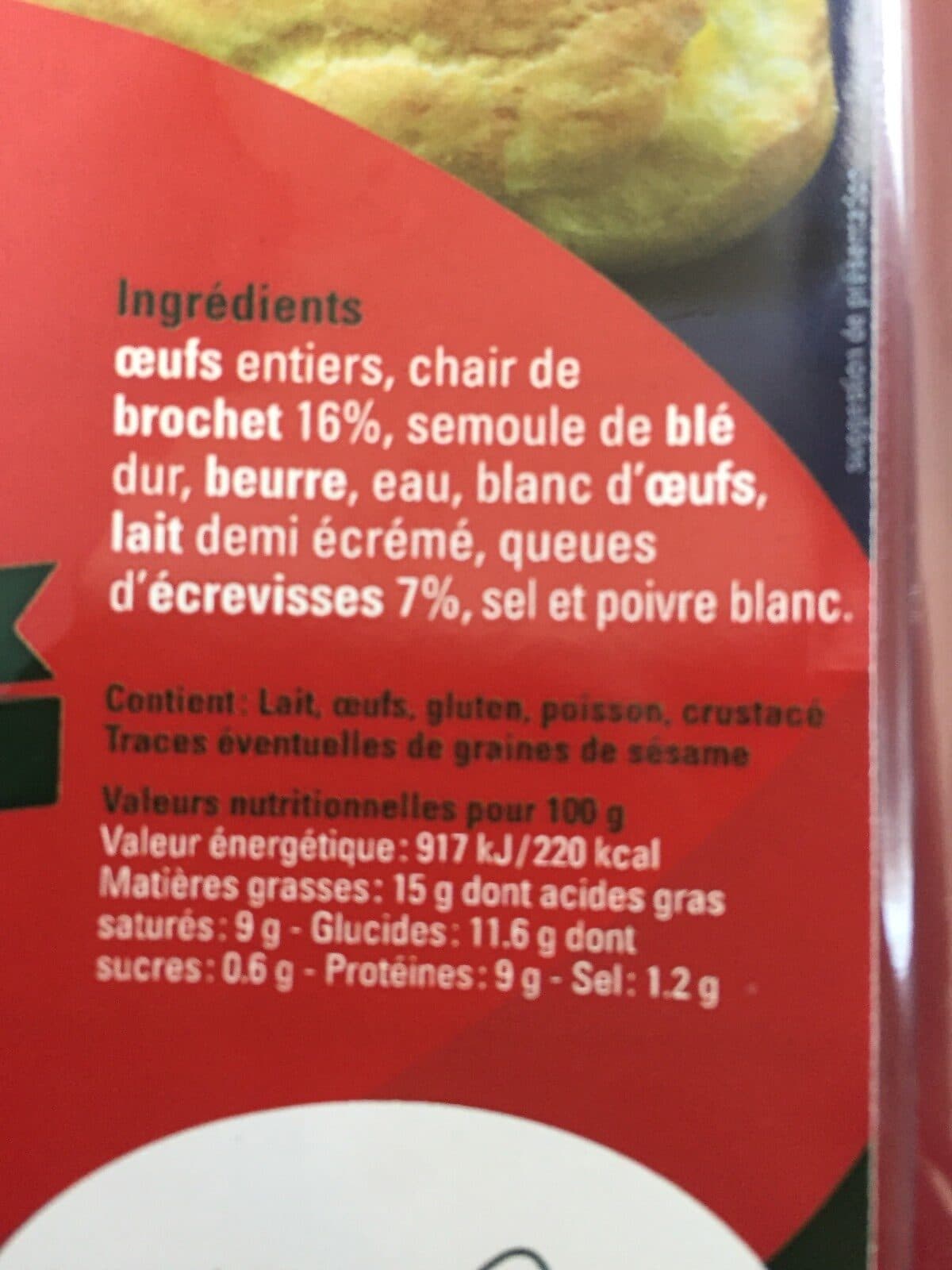 Maison Malartre Quenelles lyonnaises packshot