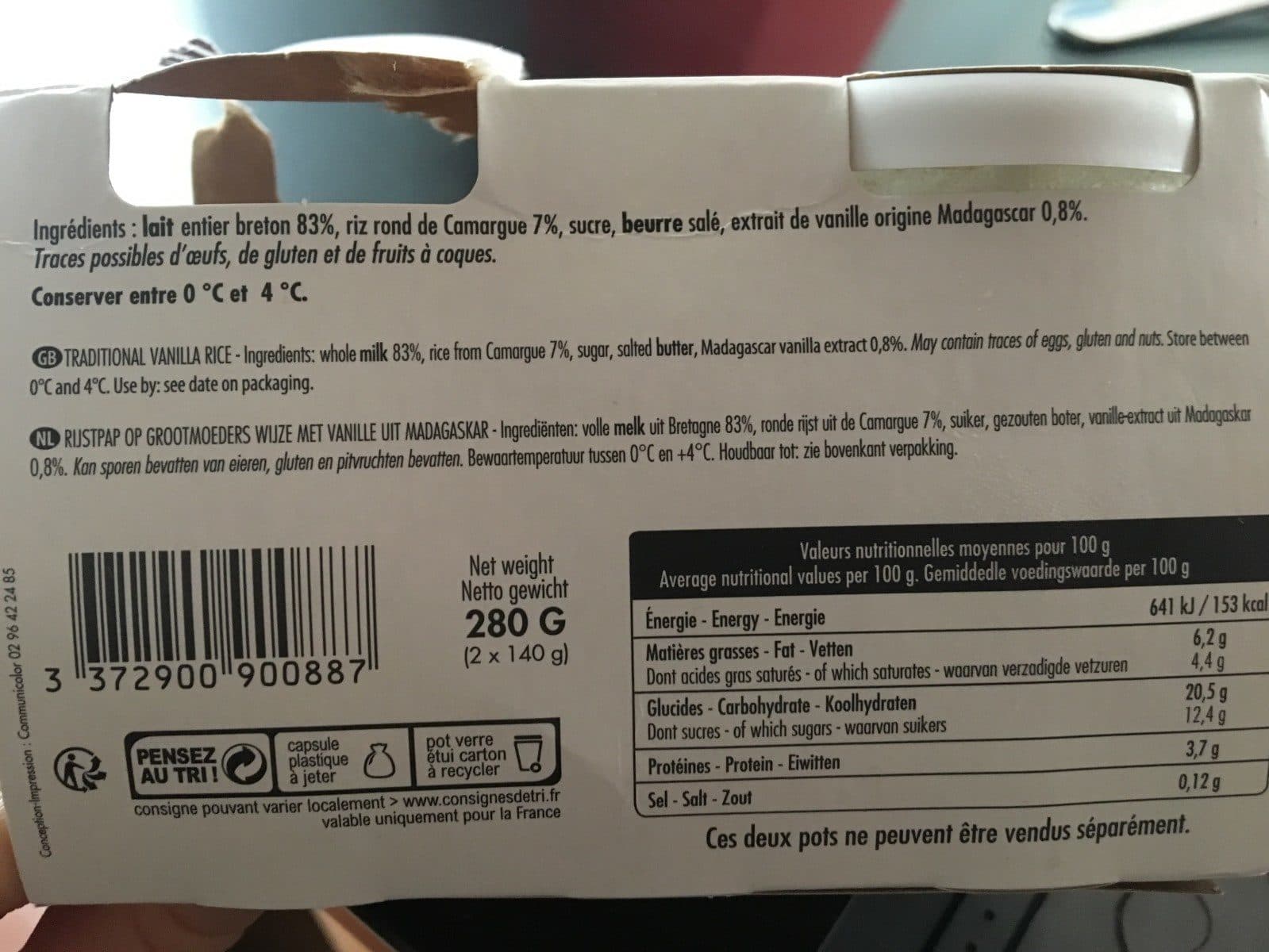 Marie Morin Riz Au Lait A L'ancienne packshot