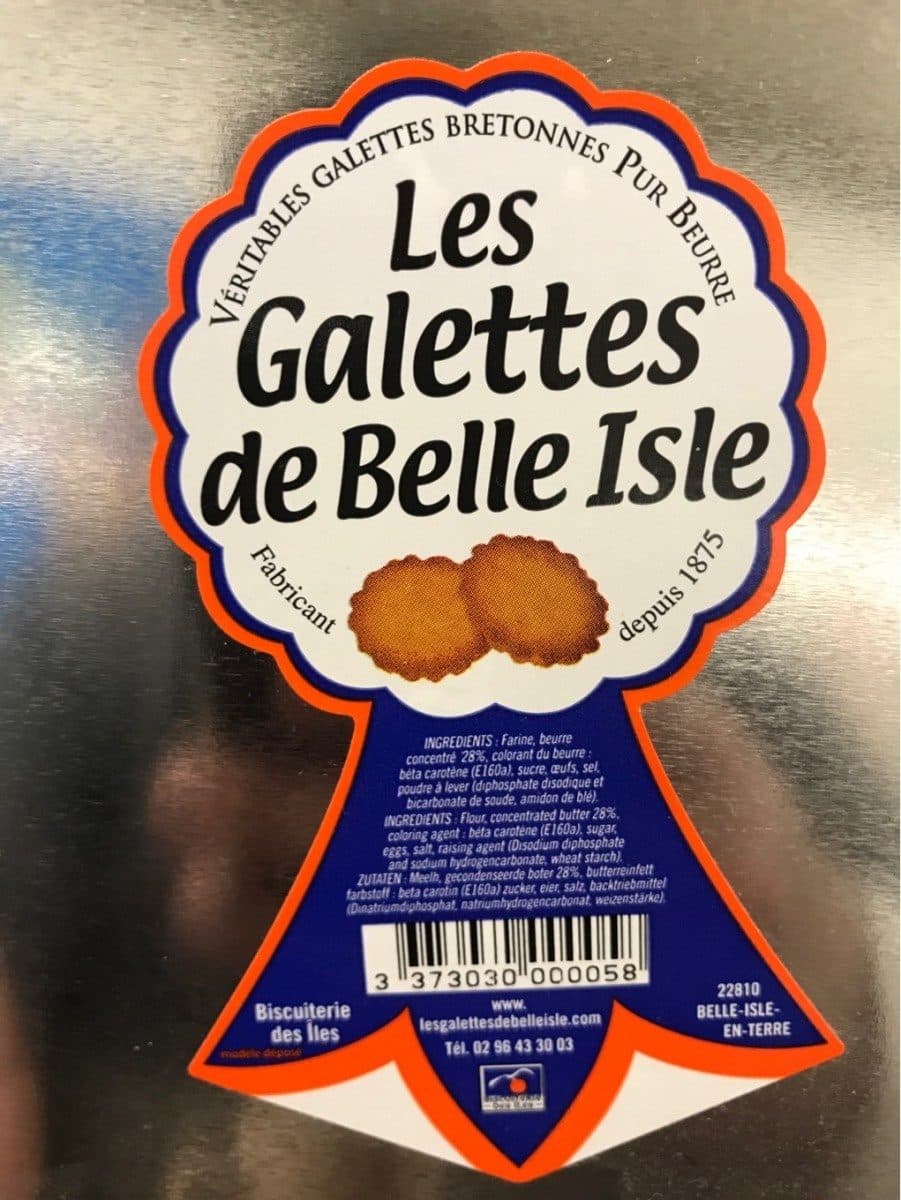 Les Galettes de Belle Isle Veritables galettes bretonnes pur beurre packshot