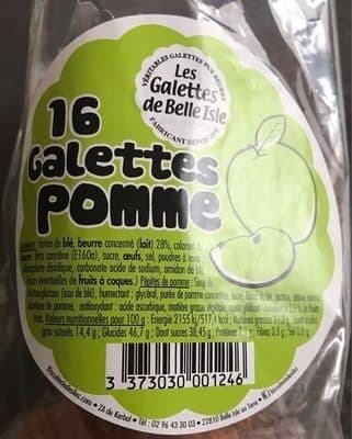 Les Galettes De Belle Isle Galettes Pomme packshot