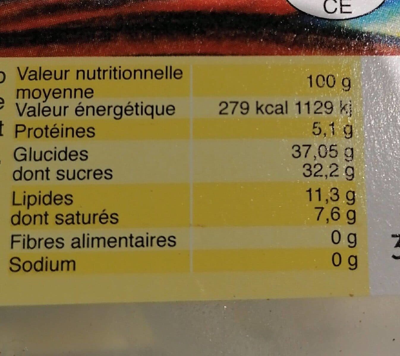 Open Food Facts Creme glacée vanille packshot