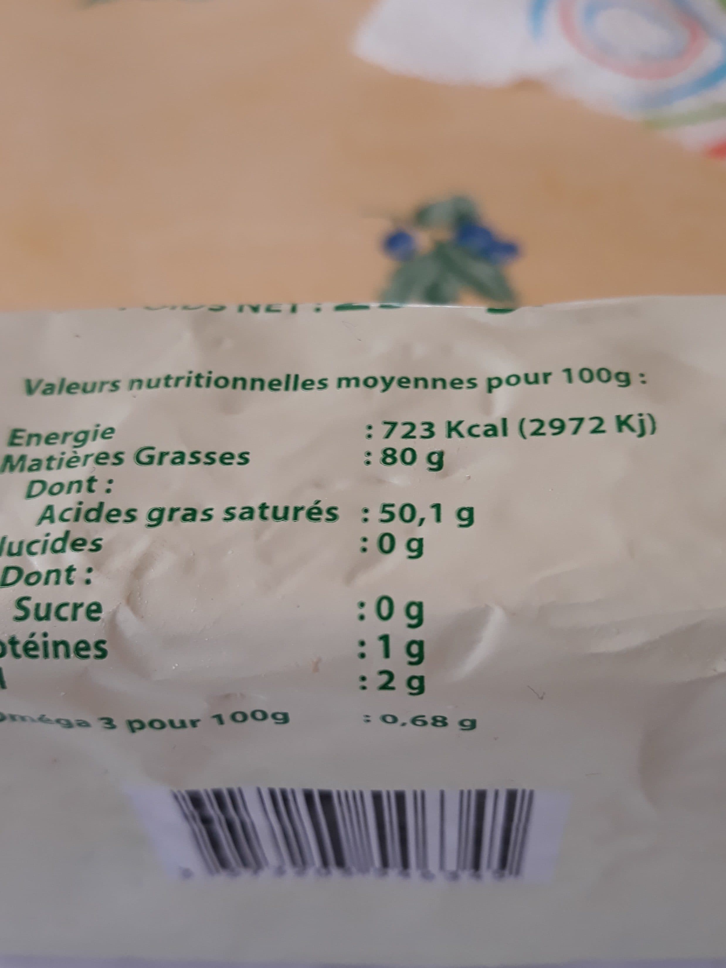 Artisanat Breton La Madeleine Geante Beurre fermier demi sel packshot