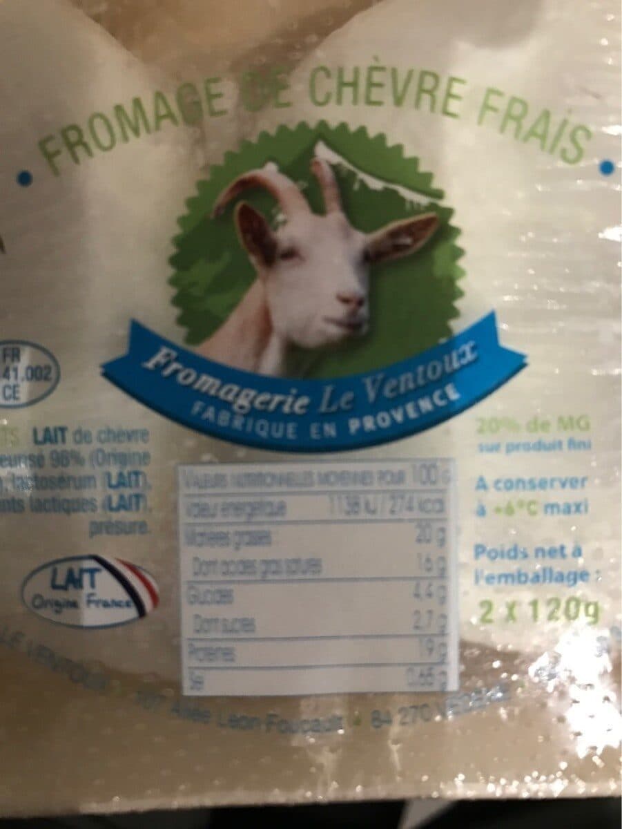 Open Food Facts Fromage de chèvre packshot