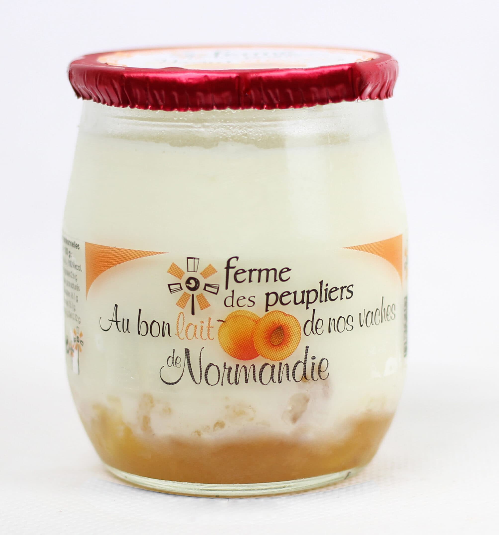 Ferme des Peupliers Apricot yoghurt packshot