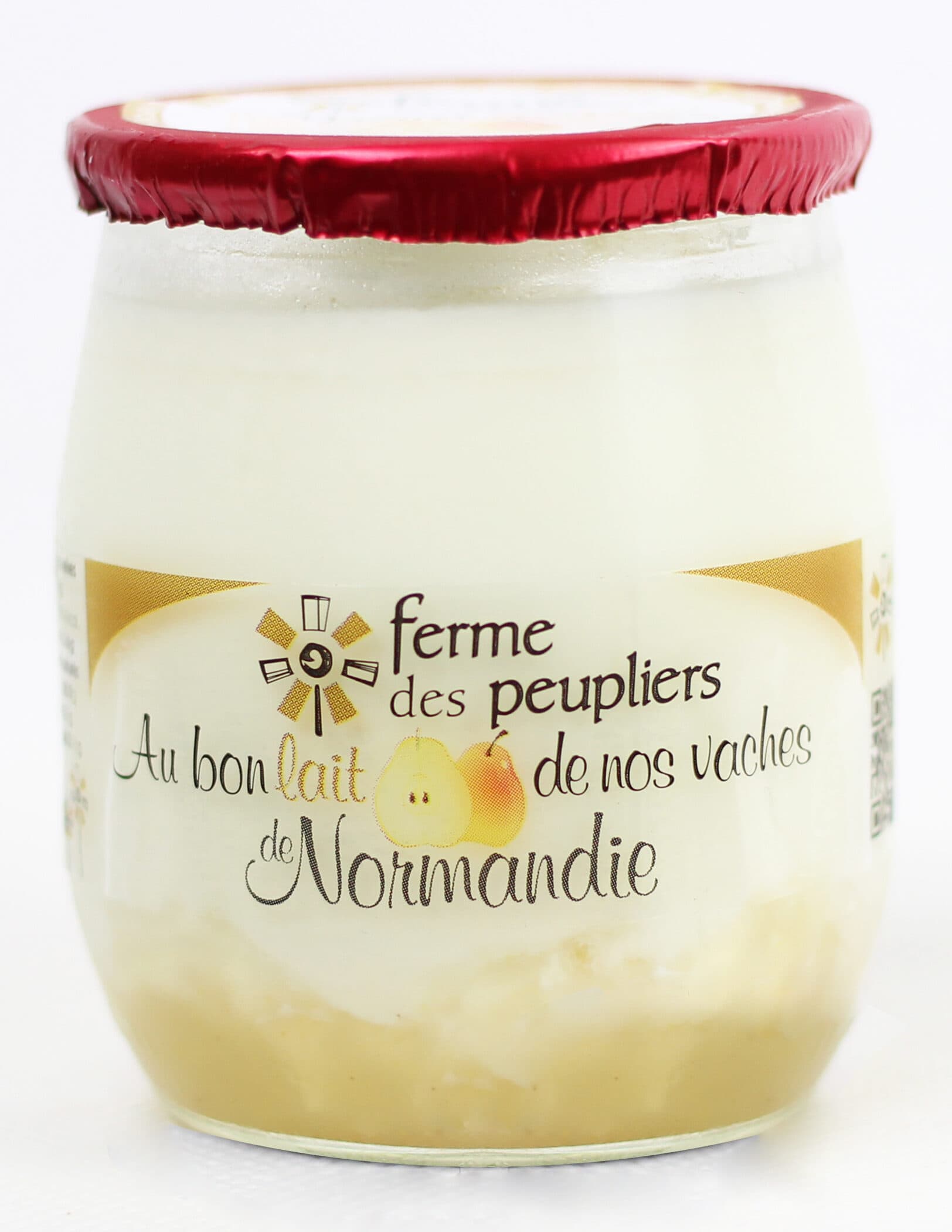 Ferme des peupliers Yaourts à la poire packshot