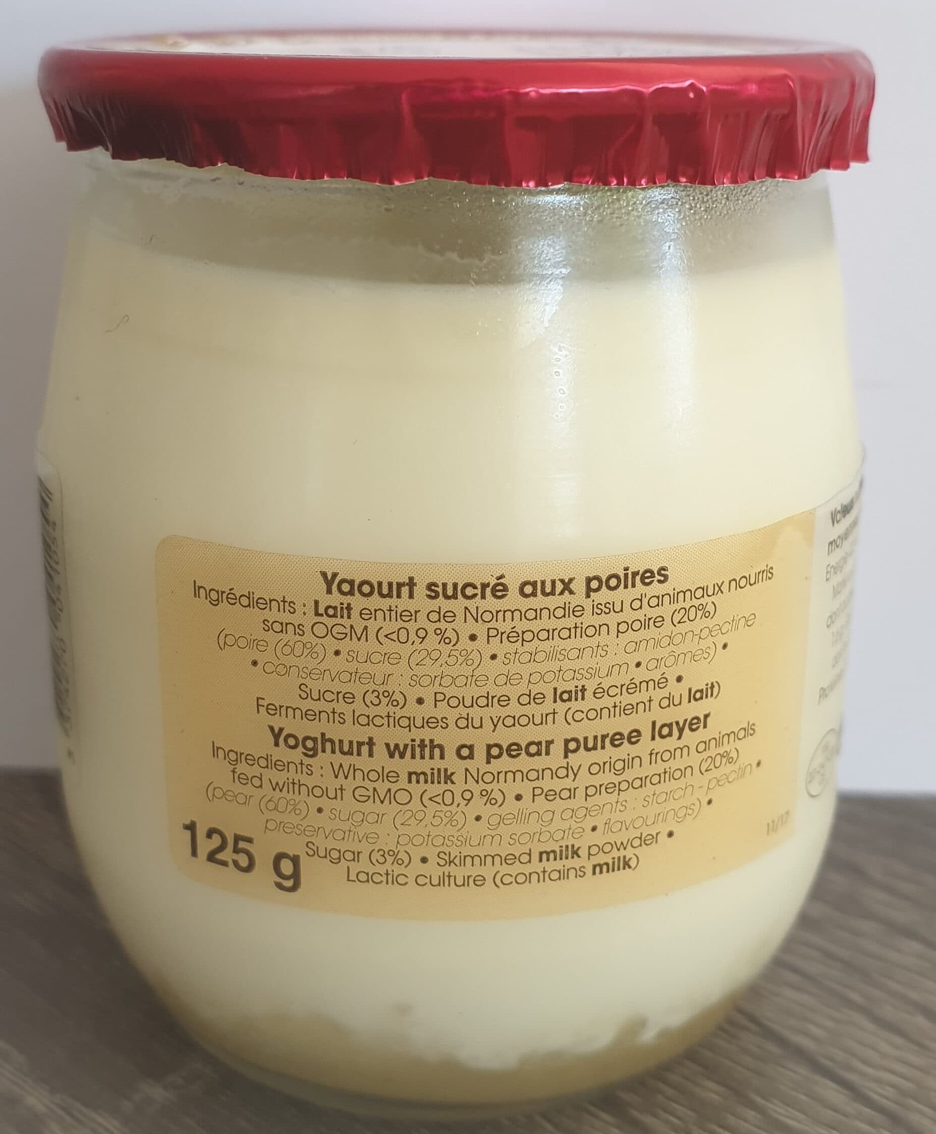 Ferme des peupliers Yaourts à la poire packshot