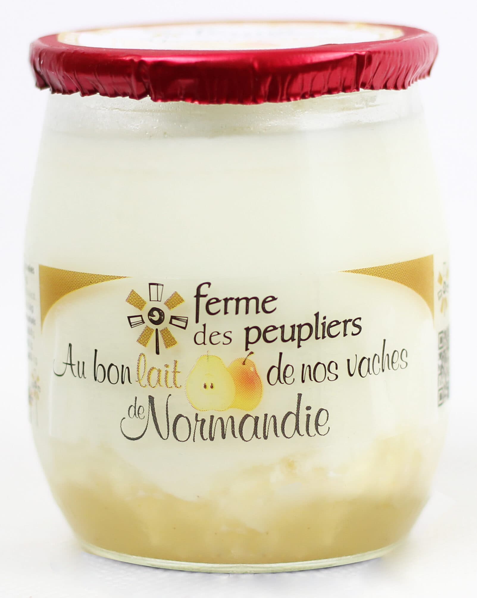 Ferme des Peupliers Yaourts sucré aux poires packshot
