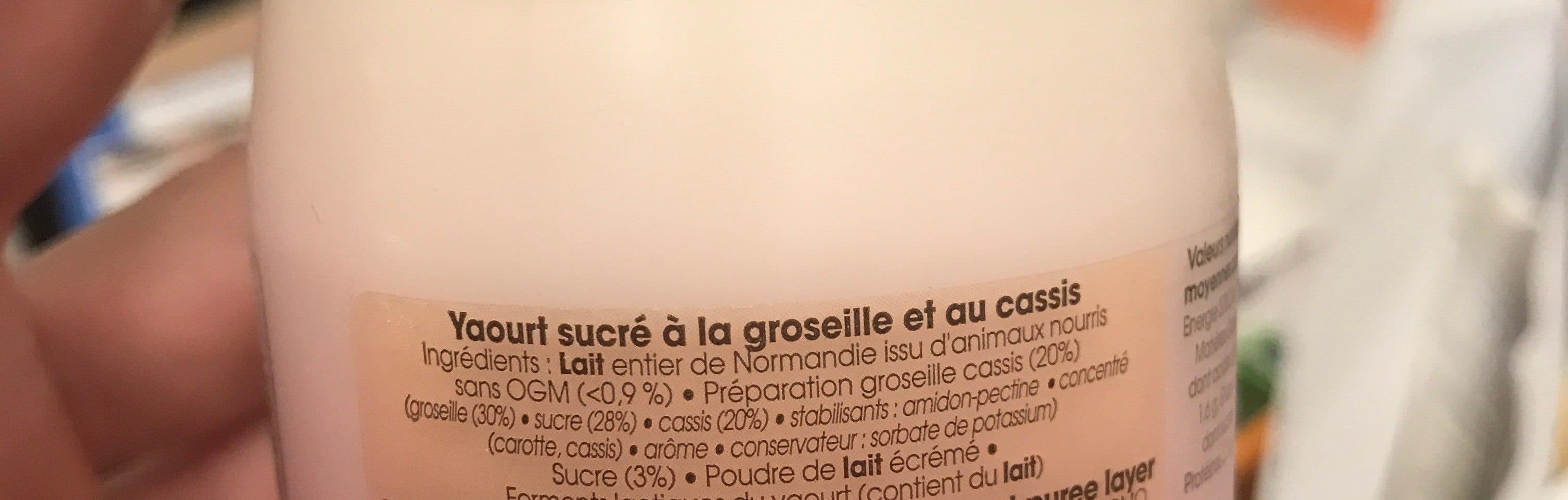 Ferme des Peupliers Yaourt groseille cassis packshot