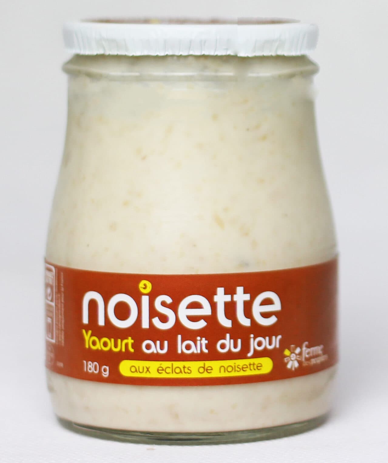 Ferme des Peupliers Yaourt au lait du jour noisette packshot