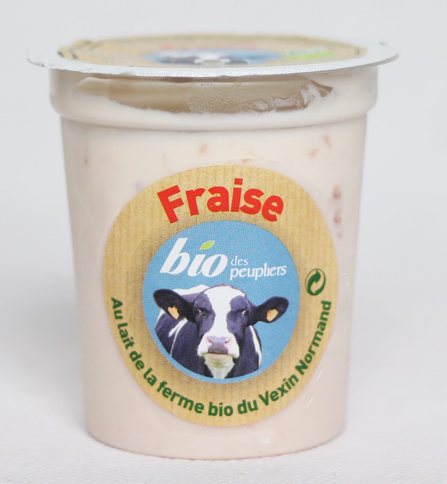 Bio Des Peupliers Yaourt brassé fraise bio packshot