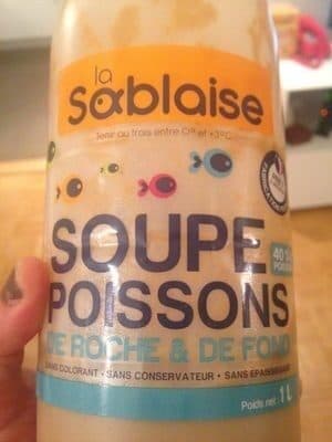 La sablaise La Sablaise, Soupe de poissons fraiche, la bouteille de packshot
