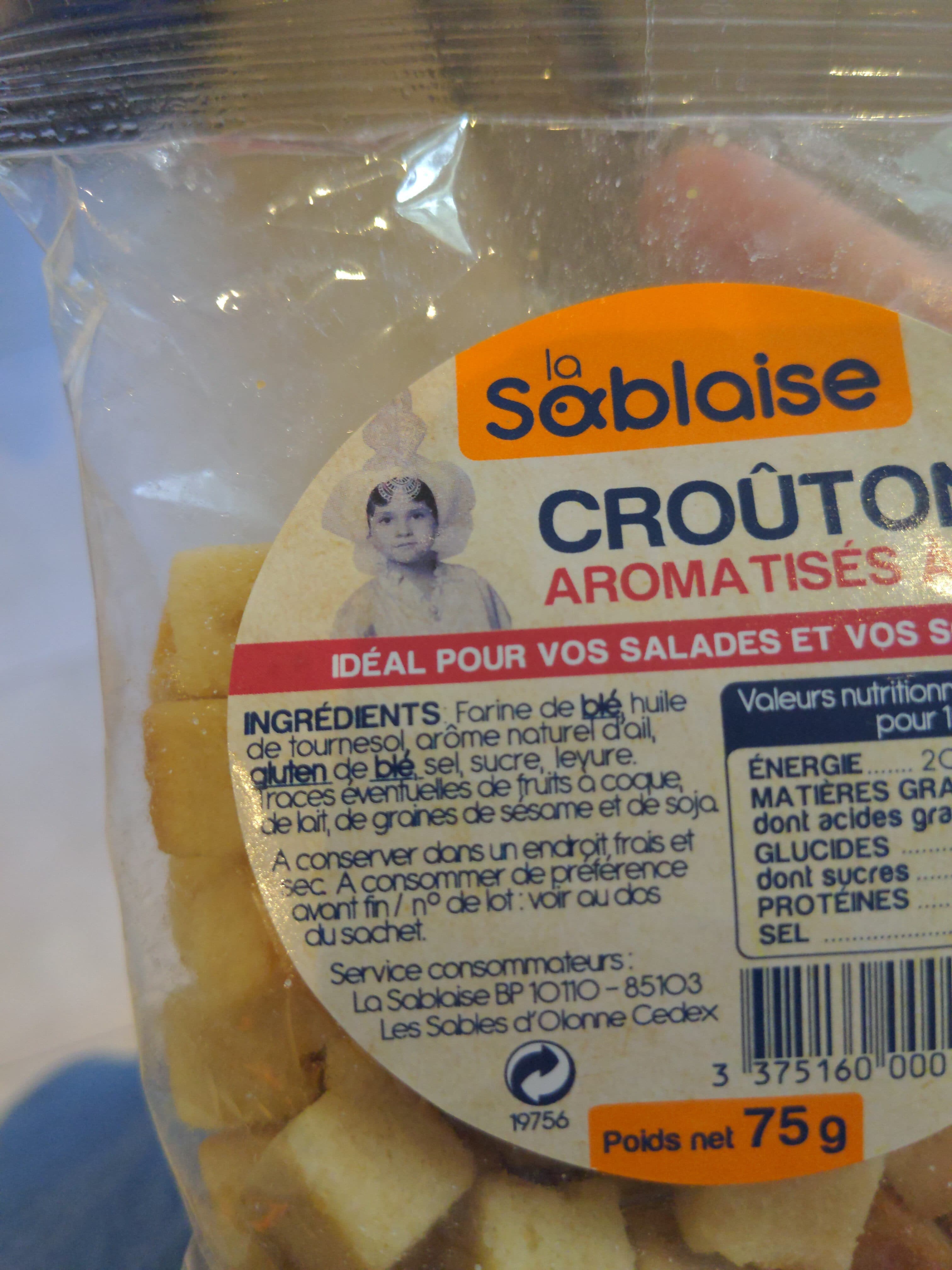 La Sablaise Croutons à l'ail packshot