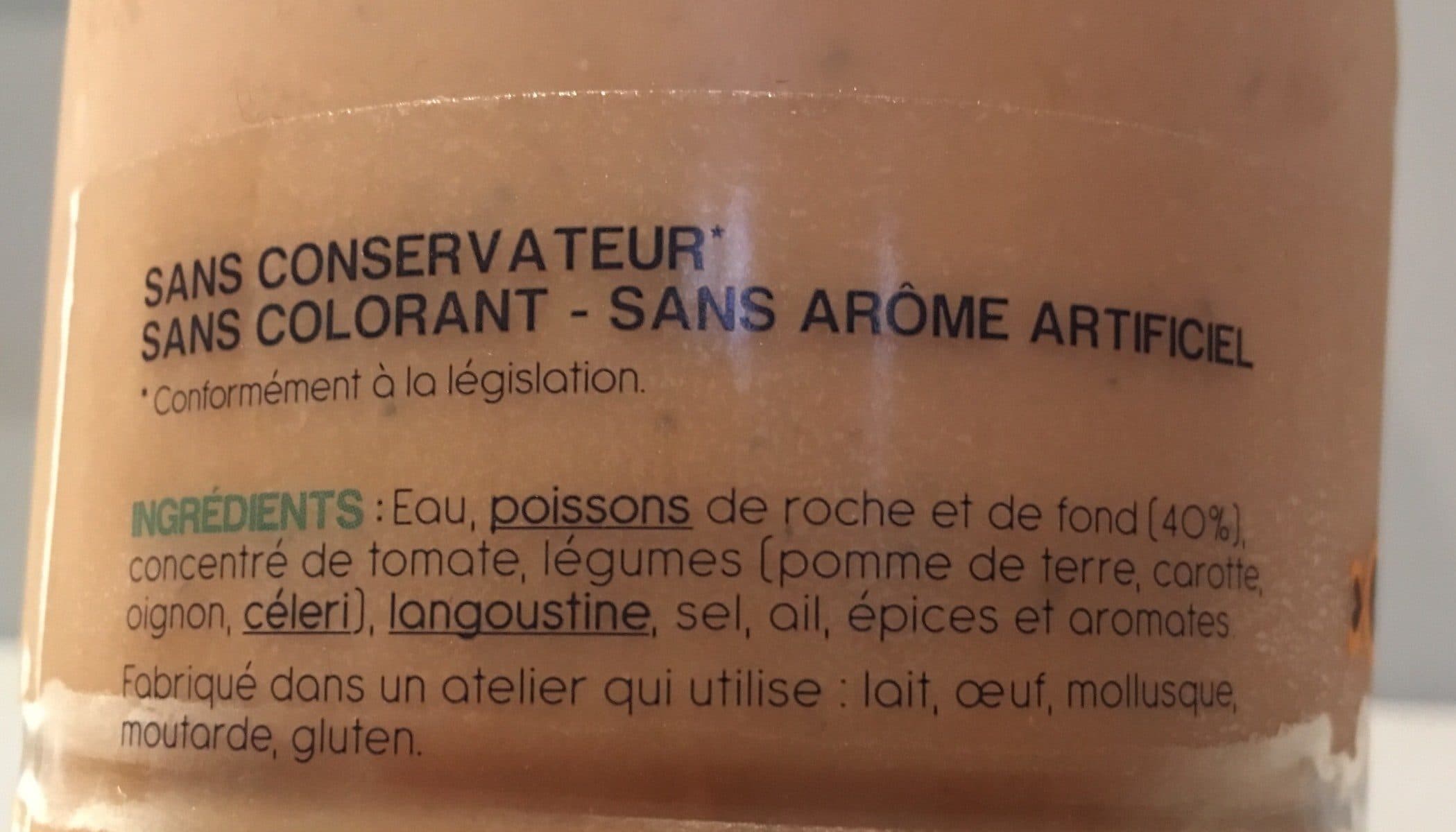 La Sablaise SOUPE DE POISSON packshot