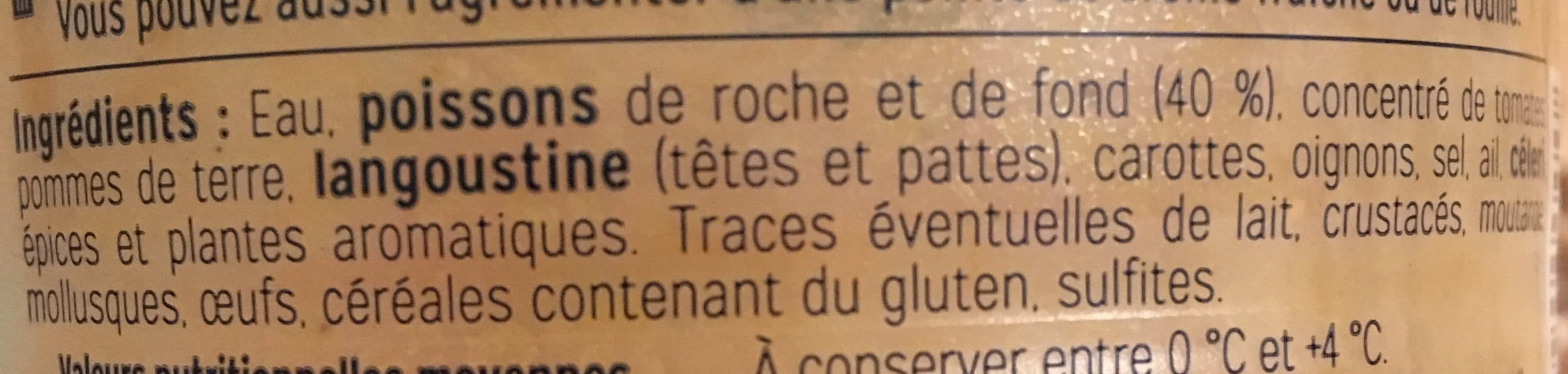 La Cuisine Du Poissonnier Soupe de poissons de roche et de fond packshot