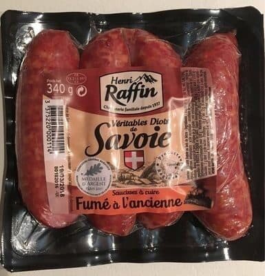 Henri Raffin Raffin Diots De Savoie Fumés à L'ancienne x4 - packshot