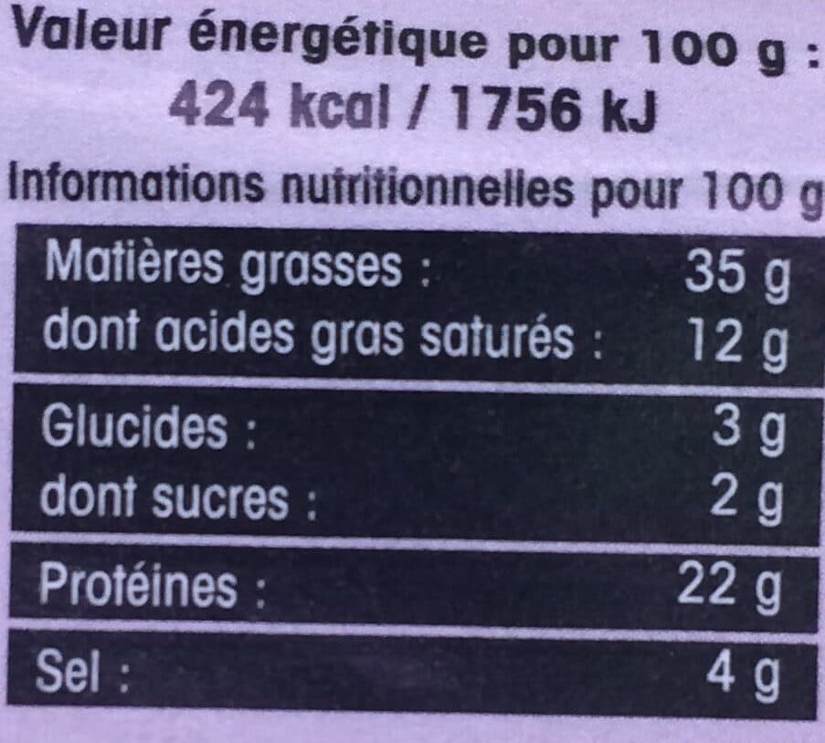 Open Food Facts Saucisson sec Myrtilles packshot