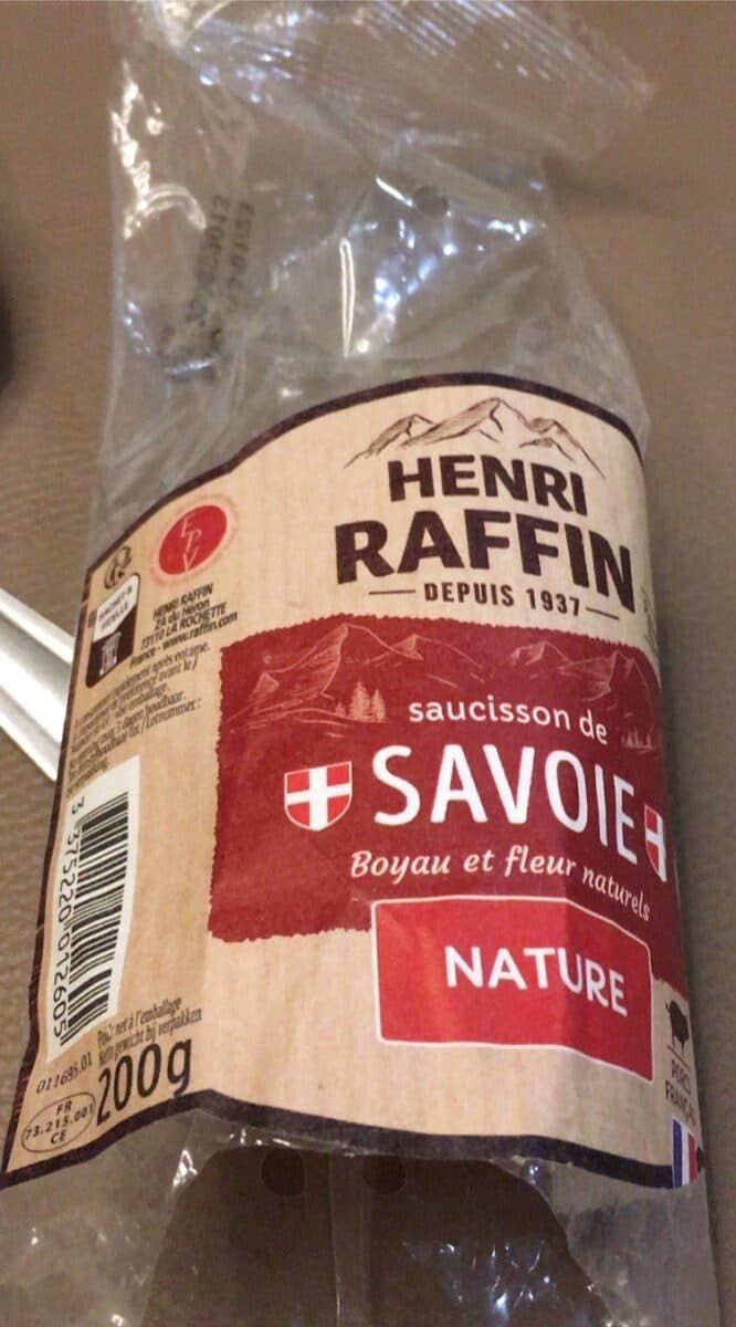 Henri Raffin Saucisson packshot