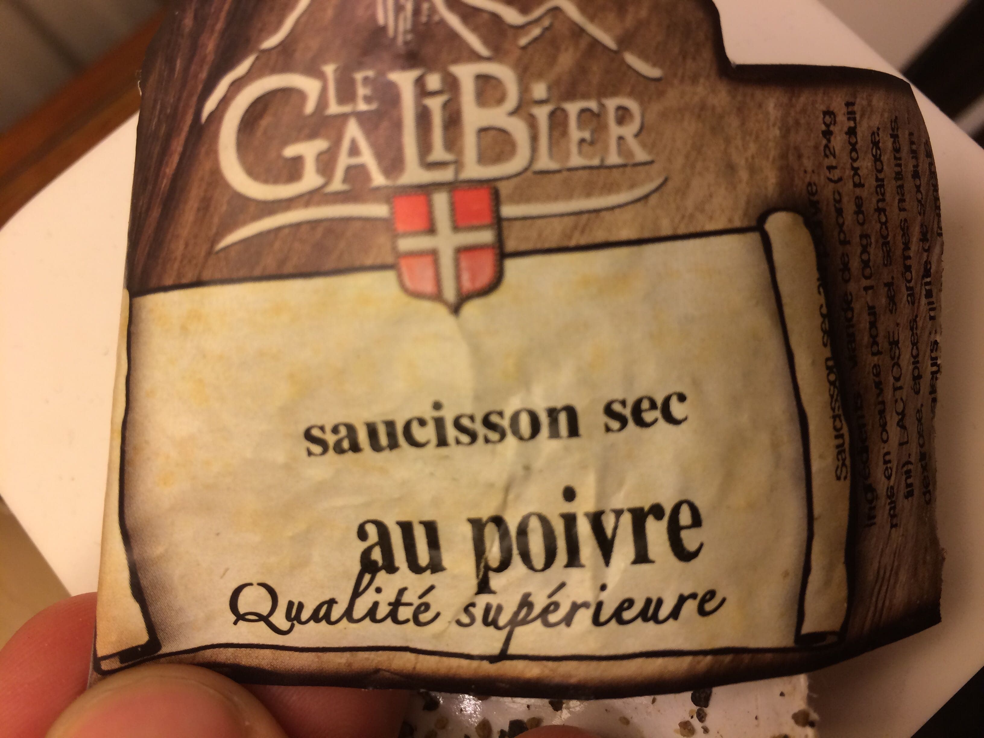 Galibier Saucisson sec au poivre packshot